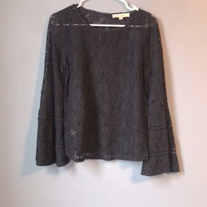 Loft blouse size small. Navy lace.